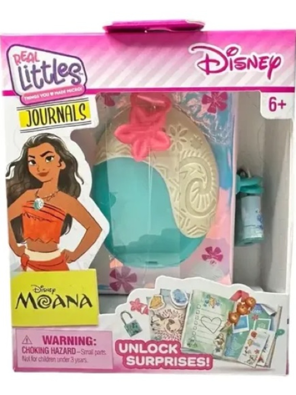Disney Moana Real Littles Journal Unlock Surprises Real Journal 50 Pages NEW